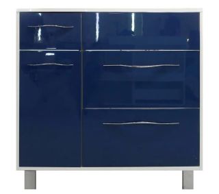 Напольная тумба под раковину Эстет Barcelona ФР-00003581 П 90см три ящика одна дверь